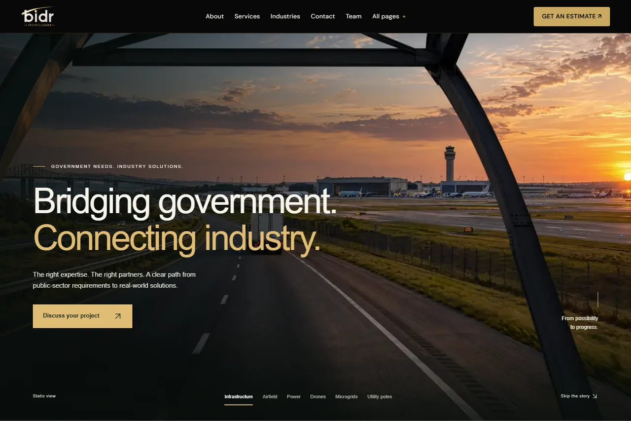 BIDR Technologies website